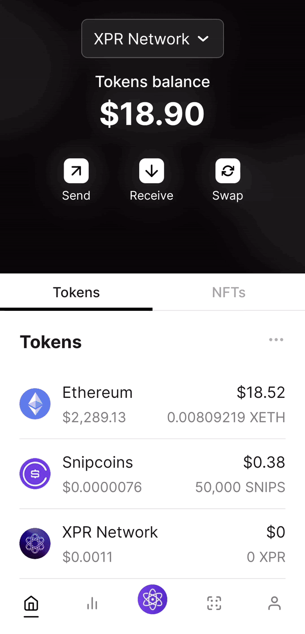 How do I withdraw cryptocurrencies from WebAuth Wallet?.gif