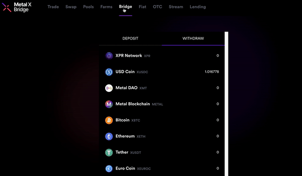 How to withdraw on Metal X.mov.gif