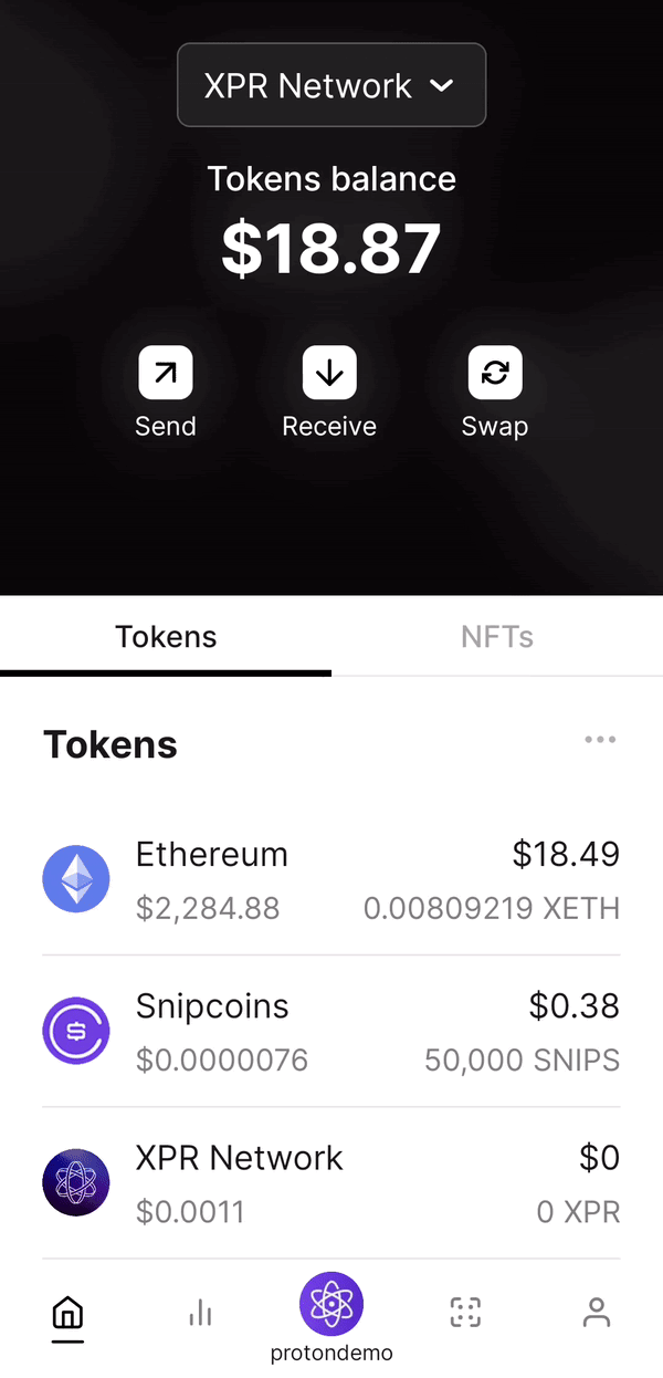 How to send on the XPR Network.gif